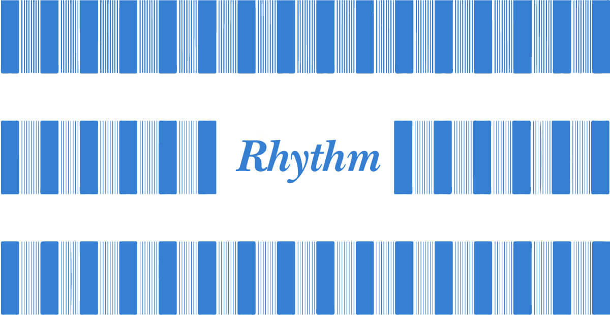 Laws of Graphic Design - Rhythm