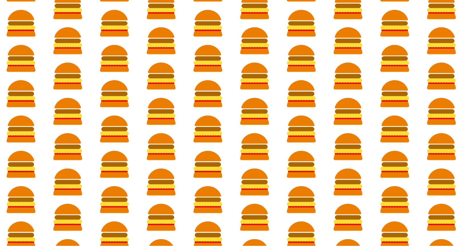 burger pattern full color