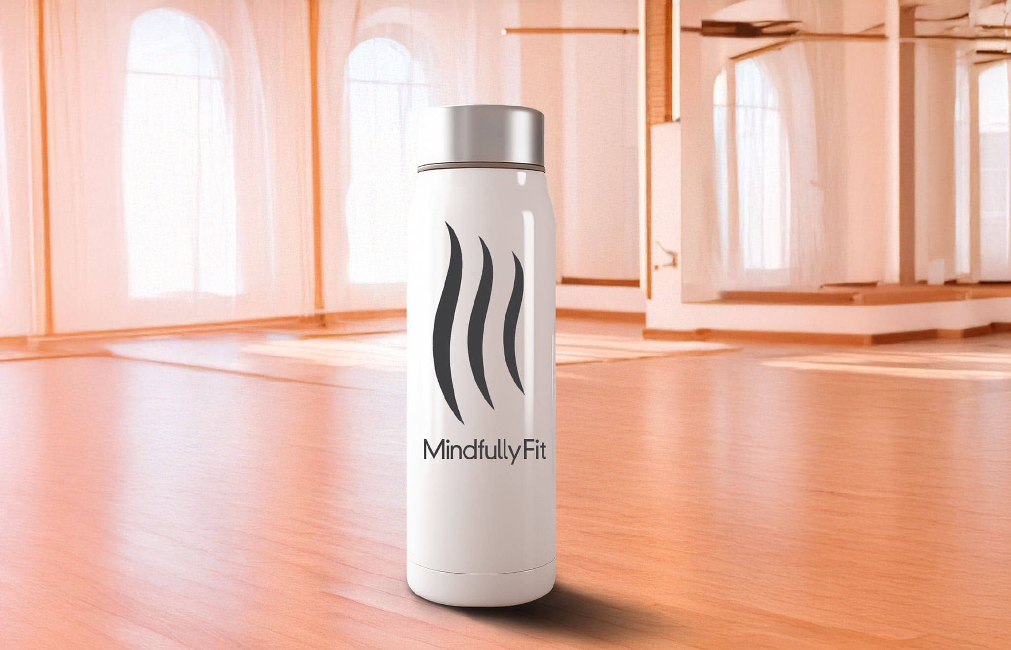 waterbottle health and wellness visual branding design