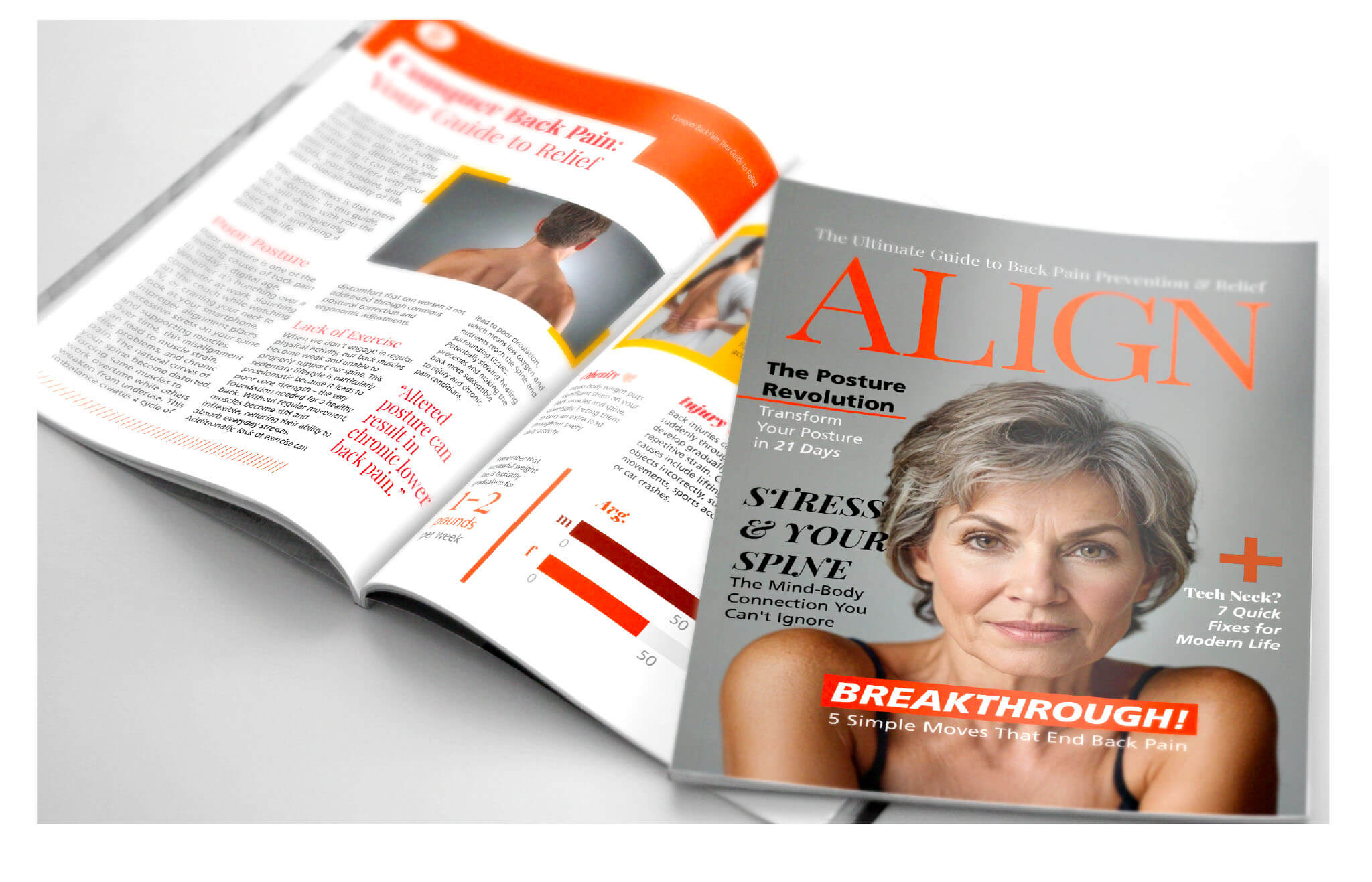 layout magazine cover health and wellness visual branding design