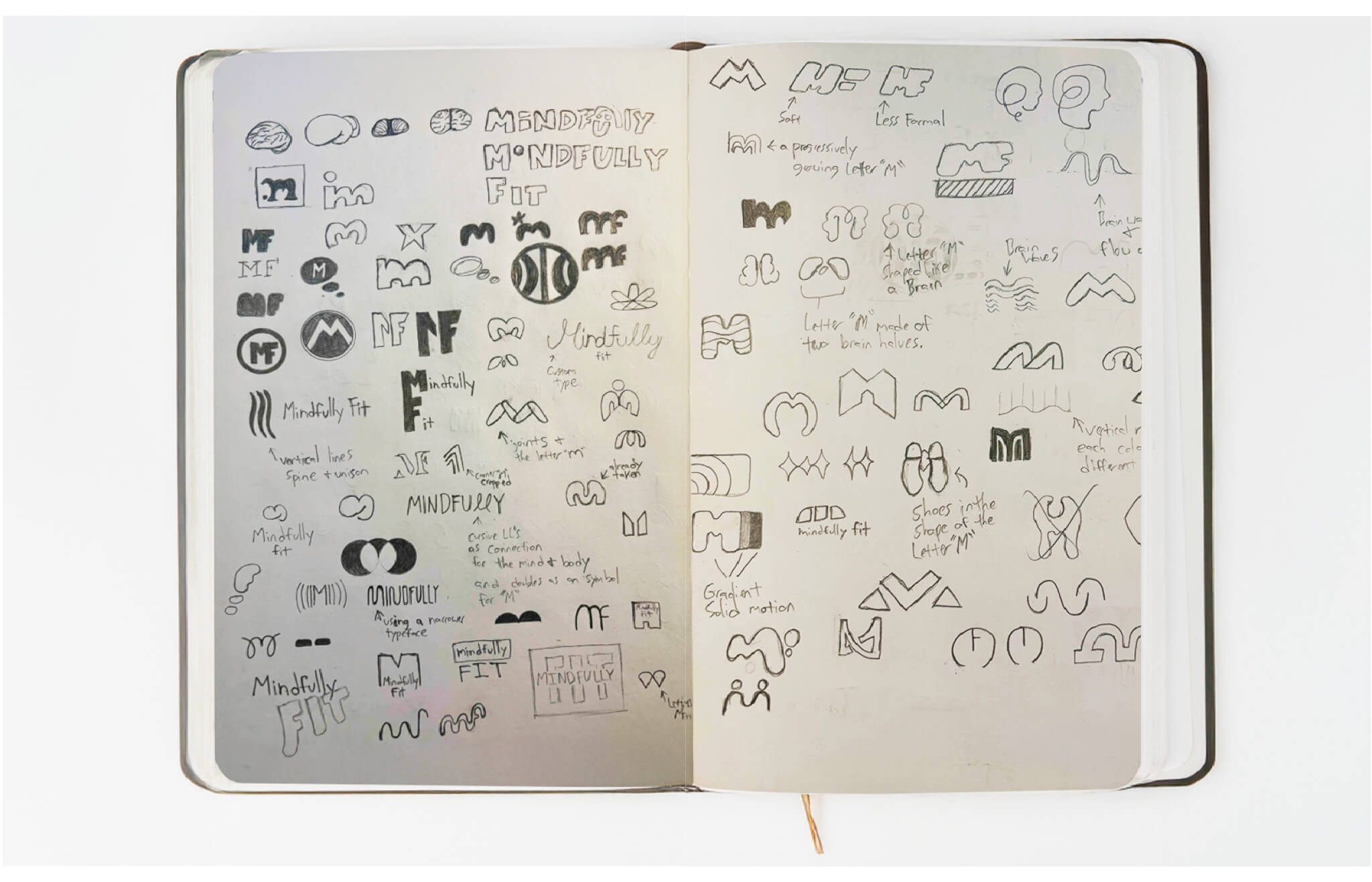 ideation ideas sketching spinal health and wellness logo